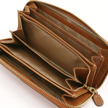 【未使用保管品】Dakota ダコタ　長財布　ダークブラウン Dakota 最大P+16% ダコタ コラッジョ ラウンドファスナー長財布